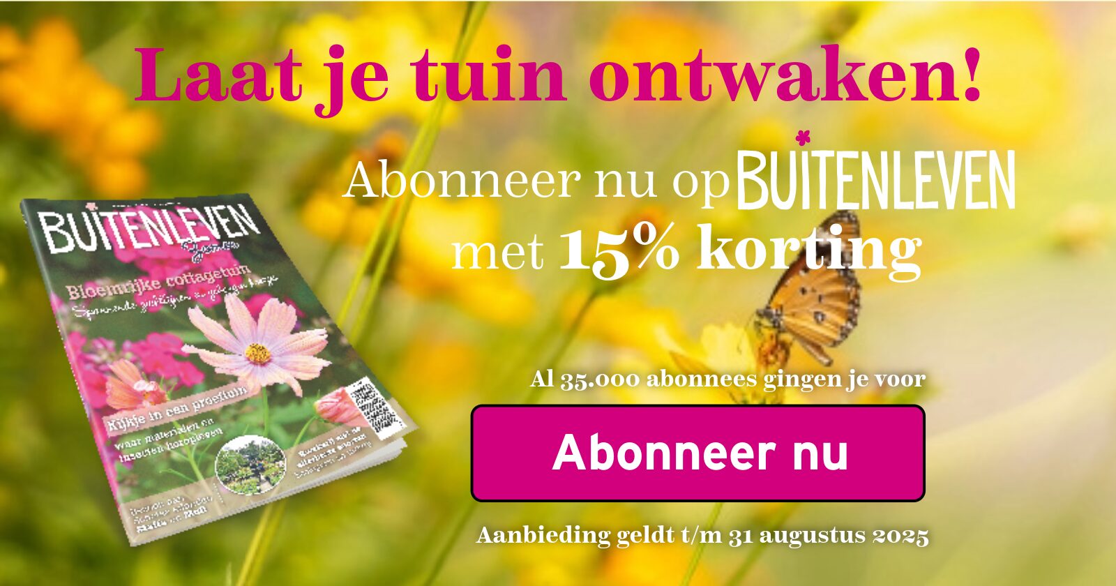 Buitenleven zomeraanbieding