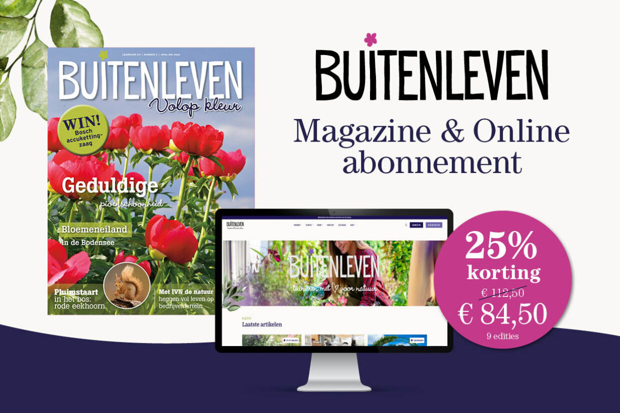 Buitenleven Magazine & online jaarabonnement - 25 % korting