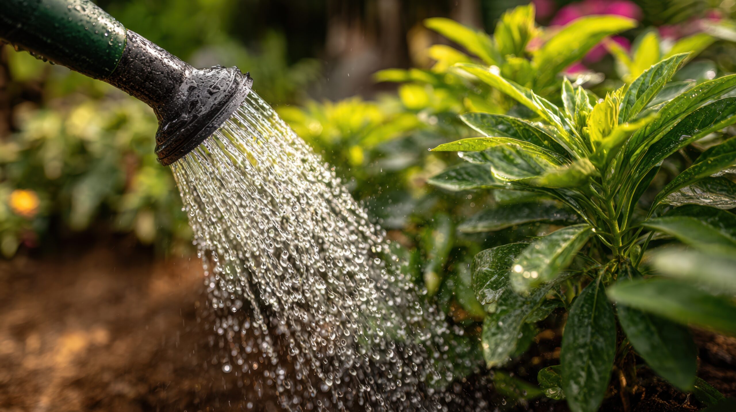 Tuin bewateren tijdens vakantie
